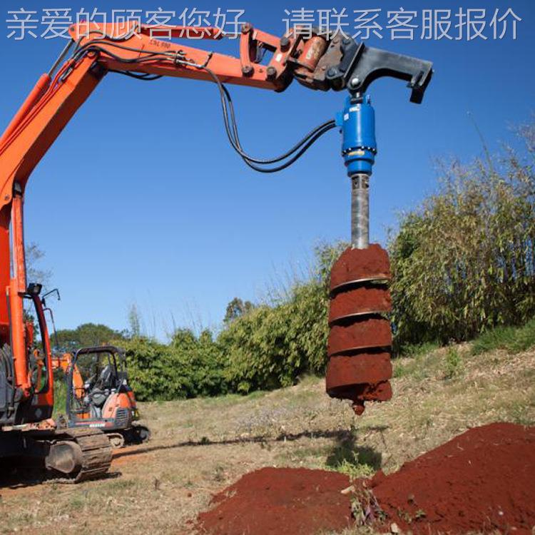 挖机装螺旋钻机易操CQM021作孔钻孔精准改挖锚杆钻潜凿改岩液压钻