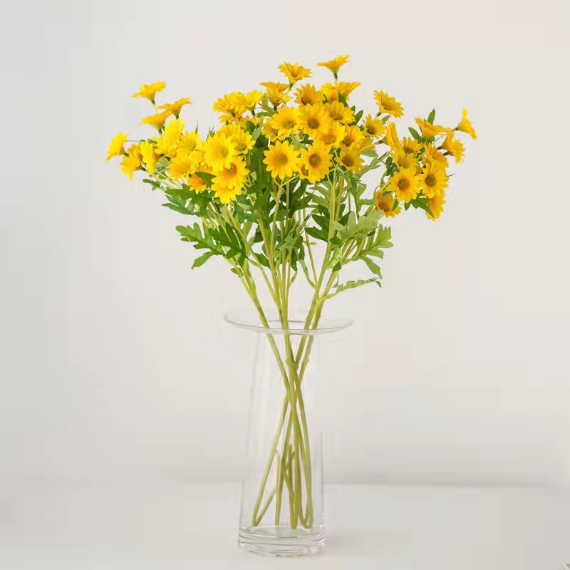 小雏菊仿真花野菊花假花绢花客厅摆设塑料花餐桌干花花束装饰摆件