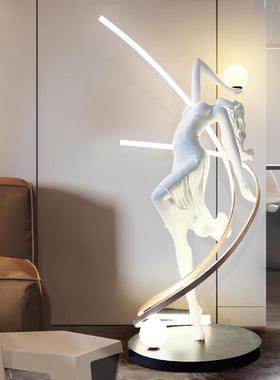 女神雕塑落地灯酒店大堂售楼处样板房窗柜工作室抽象艺术饰品