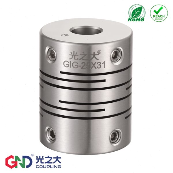 光之大GIG不绣钢沟槽式弹性联轴器传动编码器步进伺服电机连轴器
