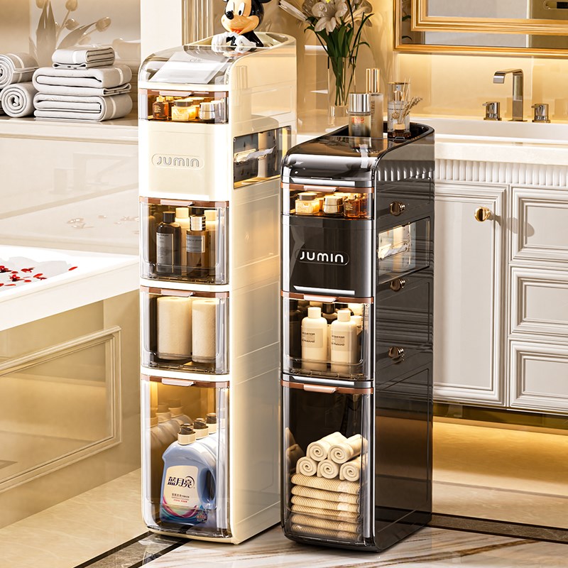 卫生间置物架浴室夹n缝柜收纳架洗手间窄侧边柜厕所厨房多层储物