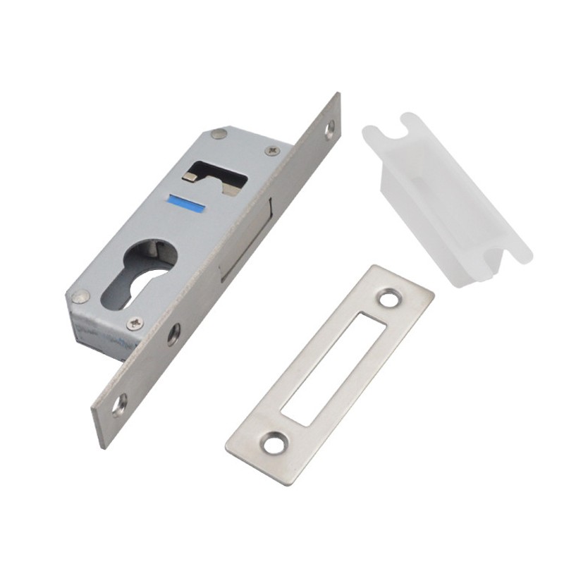 窄门框单方舌锁体木门房门铁门锁B体锁芯玻璃门地锁有框门单舌头