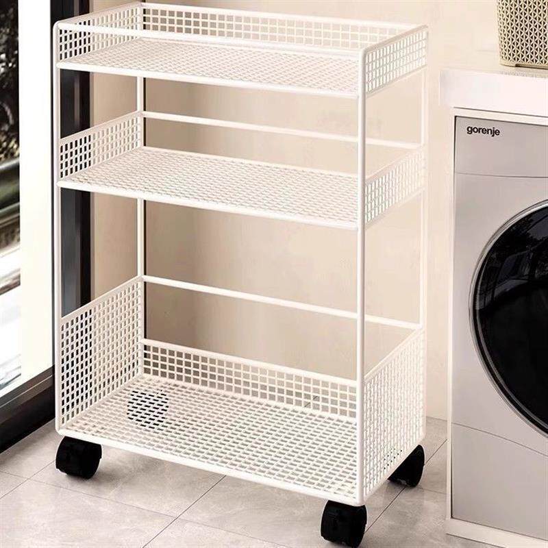 洗衣机旁置物架阳台落地式多层收纳架厕所洗手间架子洗衣液储物架