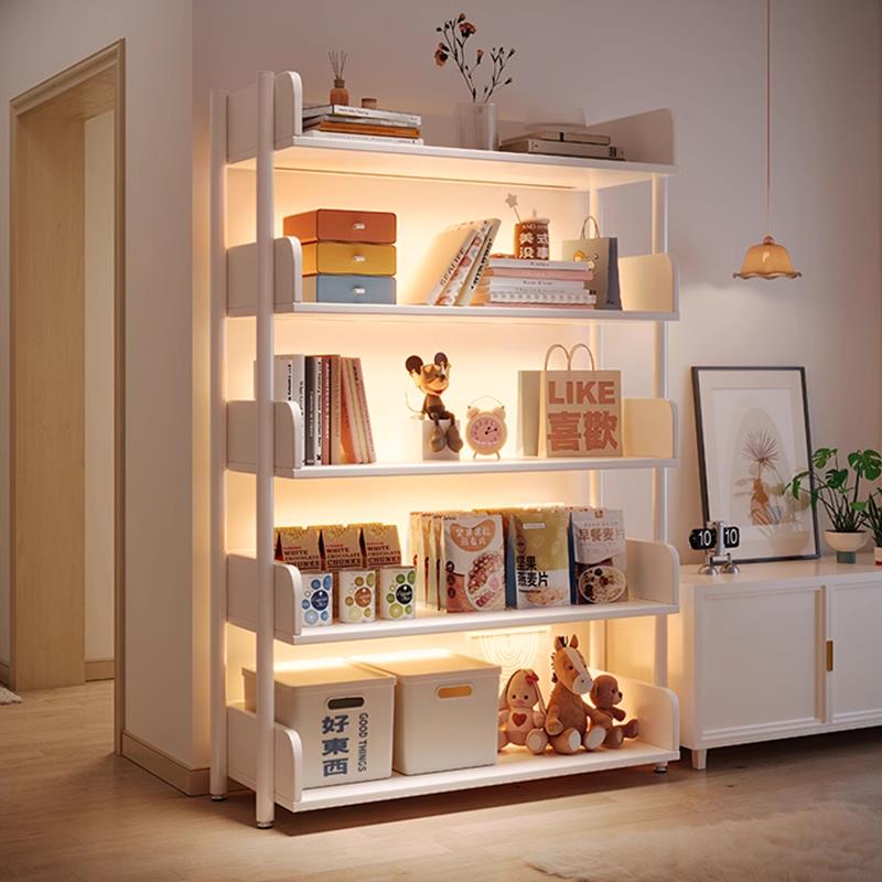 电视柜旁置物架零食玩具收