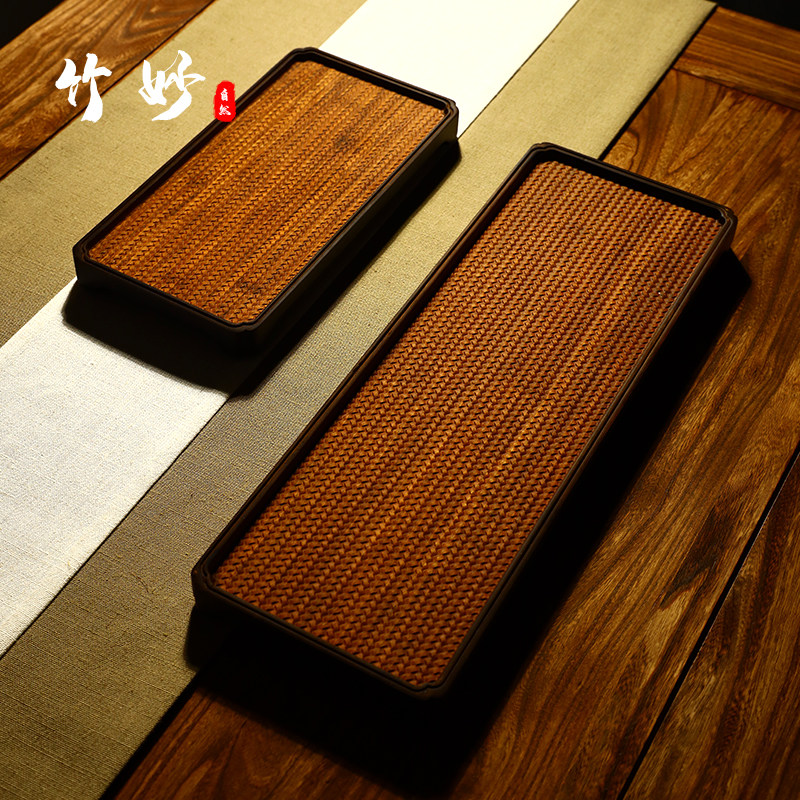 实木小茶干泡茶盘实木茶台家用简易竹制茶具楠竹大茶托盘干泡台