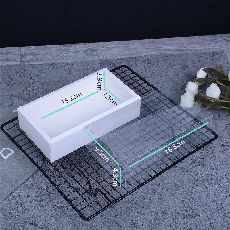 透明pvc凤梨酥牛轧糖饼干棒棒糖葫芦喜糖果包装盒子白色礼盒 10个