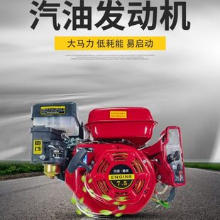 170F190f小型内燃单缸电起四冲程微耕膨化抽水抹光192F汽油发动机