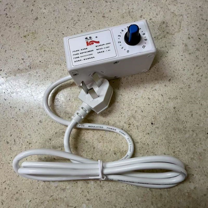 老式脚踩踏家用电l动缝纫机电机马达旋钮式变速插板电源线控制器