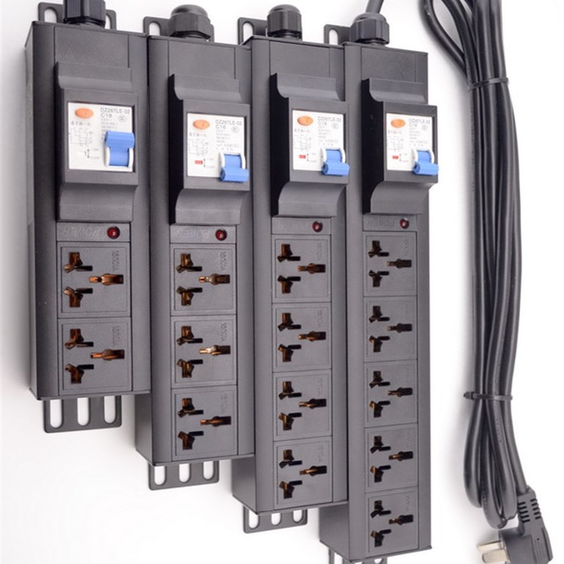 工业排插2位3联空调排插大功率32A接插线板漏电L过载保护16A4000W