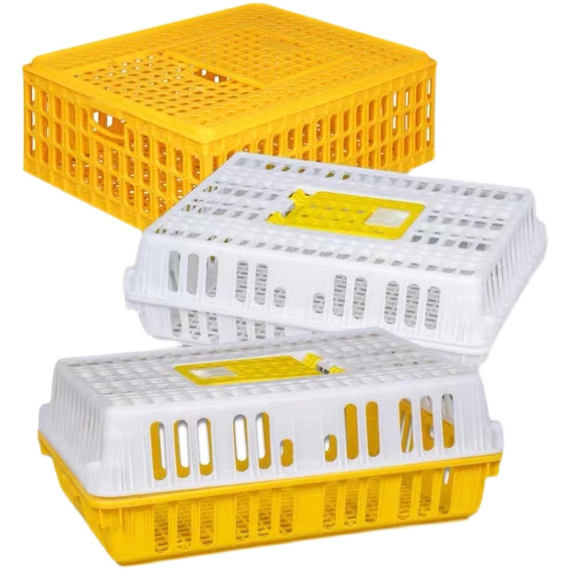 鸡运输笼塑料运输鸡笼鸡用周转箱成鸡鸭鹅兔鸽用鸡笼鸡筐家禽鸡筐