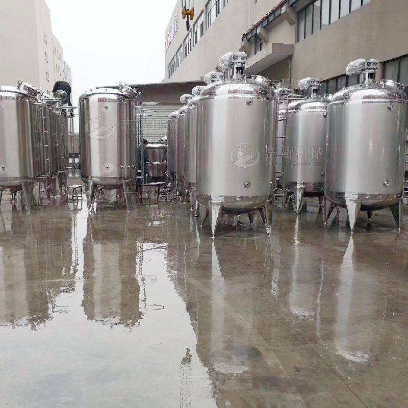 卫生级果汁饮料乳品配液搅拌罐 食品制药电加热乳化反应溶解罐