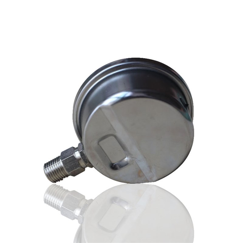 华记耐震充油压力表锈钢压力表加液抗震压力表YBN KG T