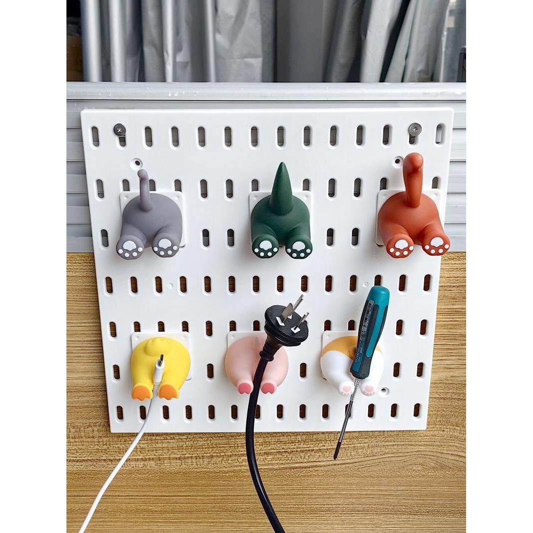 洞洞板挂钩，动物尾巴牙刷架，线缆挂钩，工具架,收纳整理,收纳洞洞板,淘宝优惠券,粉丝福利购,淘宝优惠卷