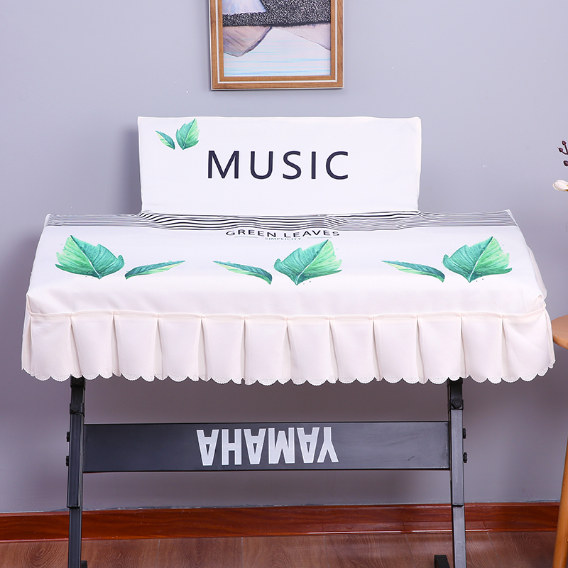 新款简约电c钢琴防尘套电子琴防尘盖巾61键卡西欧雅马哈电子琴罩