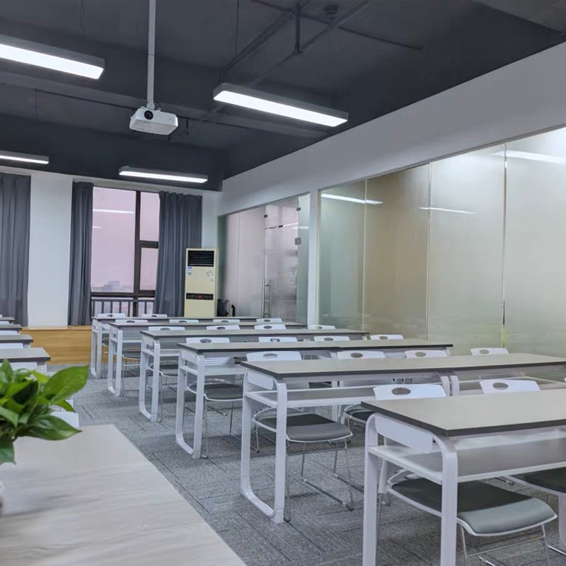 培训桌椅教育机构k折叠长条桌学生辅导补习班双人课桌椅会议桌组