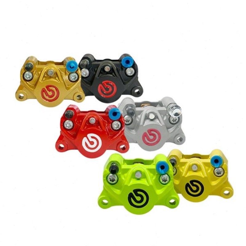 电动车小螃c蟹卡钳一套电车电摩220后碟刹套件后卡钳飞机声刹车盘