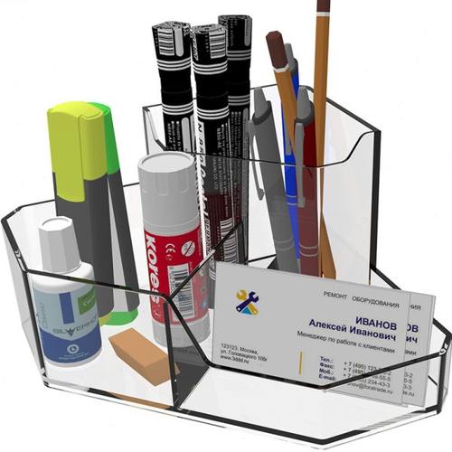 亚克力透明笔筒 简约创意学生文具公室 宿舍桌面整理收纳筒