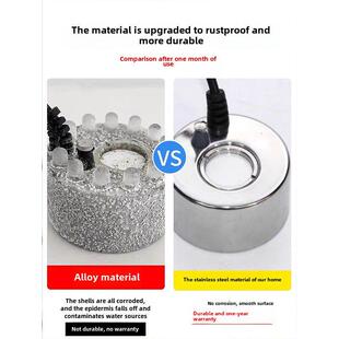 雾化头水景造雾器喷雾造景鱼池鱼缸超声波假山景观雾气机水池加湿