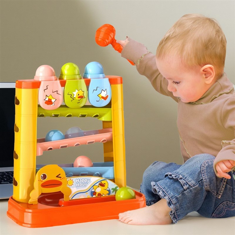 敲敲乐儿童益智玩具敲打小锤子轨道游戏机1解压3-6婴幼儿早教训练