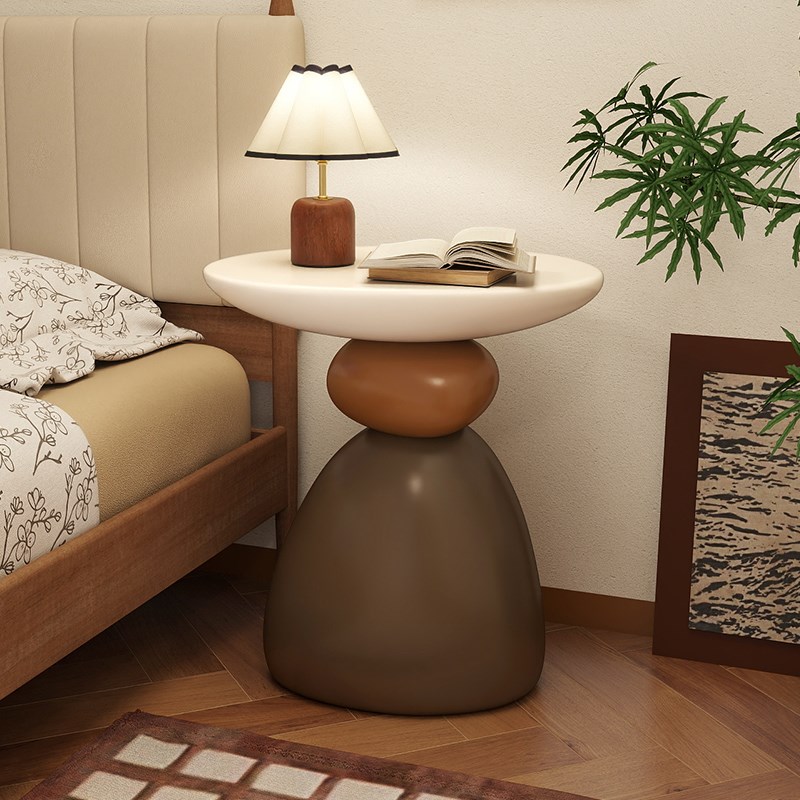 法式复古床头小边几客厅沙发旁落地摆件中古风桌子电视柜艺术装饰