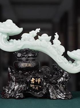 源盛集珍家居电视柜玉如意摆件博古架工艺品搬家新房装饰乔迁礼品