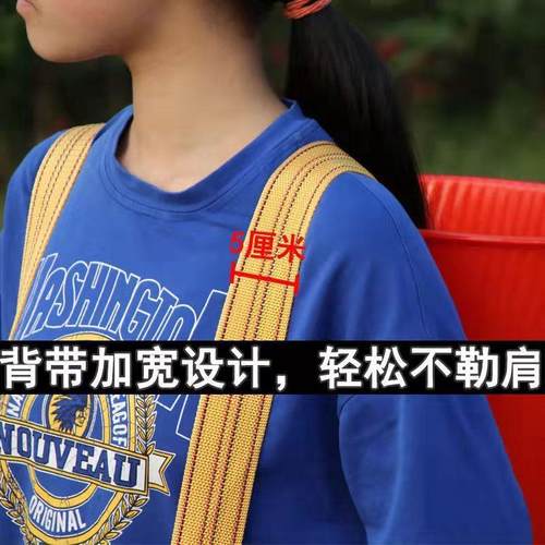 背带背系布背篓尼龙加厚加宽家用箩筐夹箩绳塑料背筐背篼绳子带子