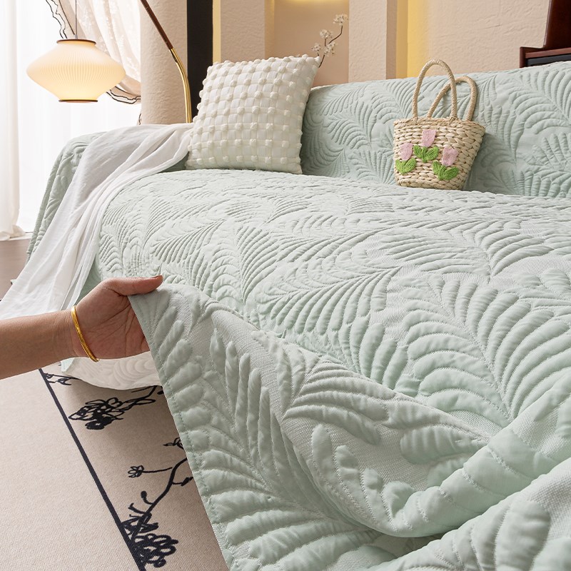 夏季沙发巾2025新款一整张全盖一片式可机洗冰丝凉感沙发坐垫盖布