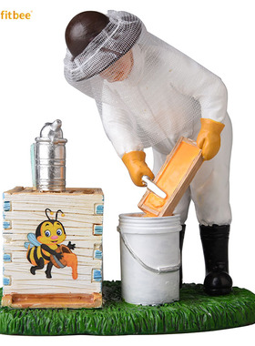益蜂养蜂人的日常工作摆件精美展示模特礼品树脂工艺品蜜蜂礼品