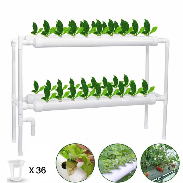 无土栽培蔬菜设备家庭阳台管道式水培种植架自动化多层水耕种菜机