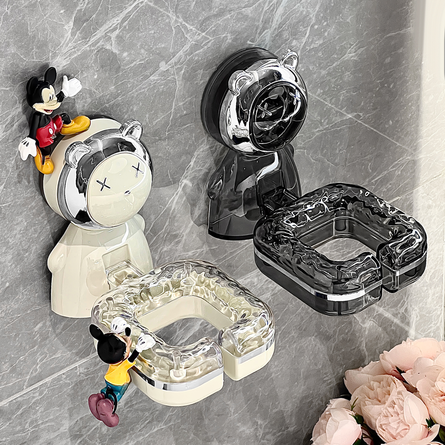 吸盘吹风机d置物架卫生间浴室壁挂式免打孔电吹风挂架风筒收纳神