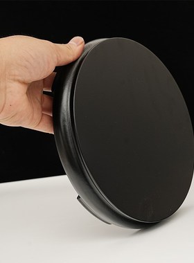 黑色圆形底座实木装饰摆B件客厅办公室桌面装饰品