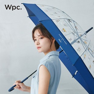 Wpc.小清新透明雨伞高颜值萌宠伞雨伞大号加大加厚加固抗风长柄伞