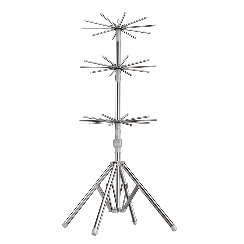 婴儿晾衣架落地阳台凉衣杆折叠家用儿童晒袜子架子神器宝宝尿布