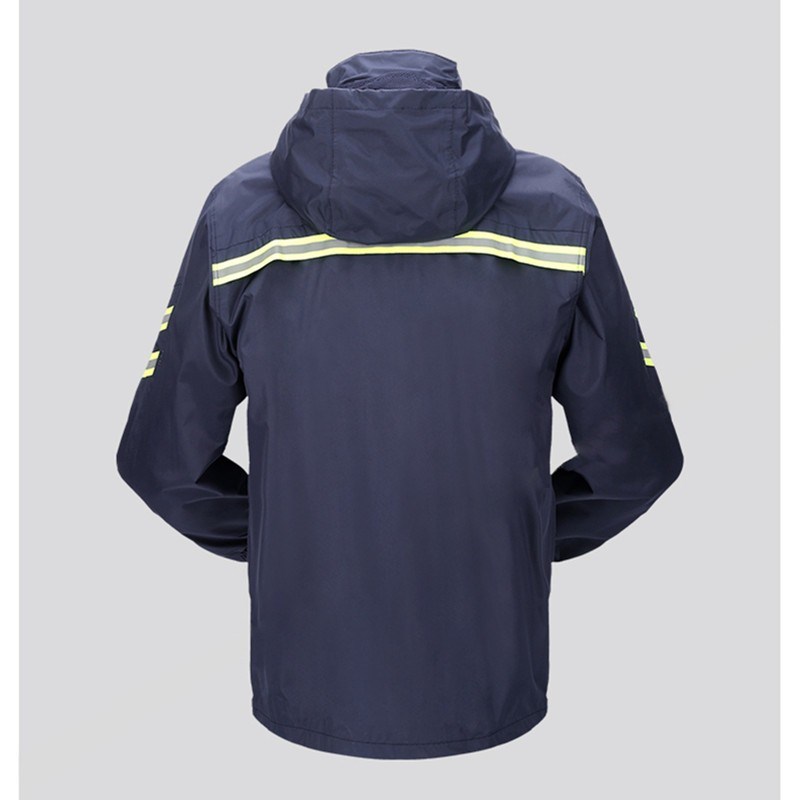 天堂T071B双层套装成人摩托车雨衣带网眼内衬前后反光条