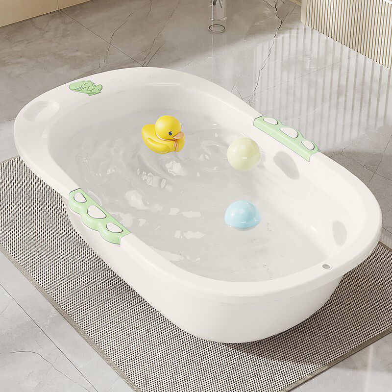 婴儿洗澡盆大号浴盆浴桶坐躺小孩家用宝宝不可折叠新生幼儿童用品