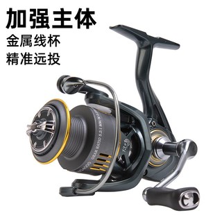 比靈斯?jié)O輪路亞金屬卸力紡車輪海竿拋竿微物黑蜘蛛魚輪海釣魚線輪