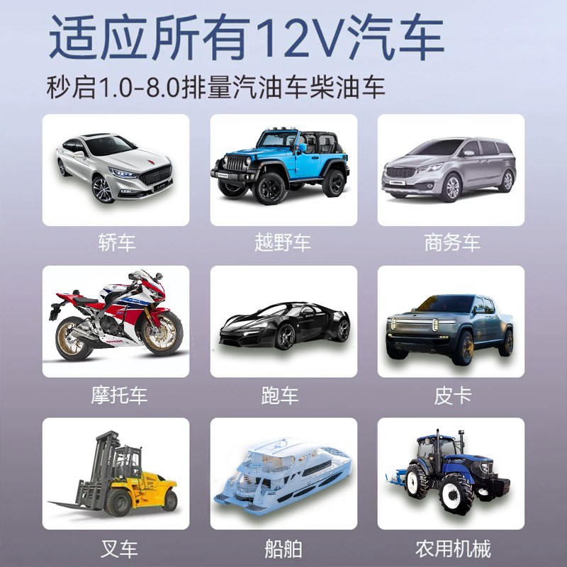 启动电源搭电宝12V免充电汽车应急电容强启60秒自动回流汽修救援