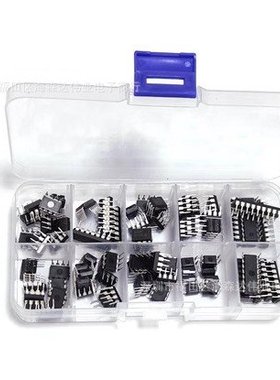 85PCS 10种规格IC NE555 LM324集成电路芯片套件 DIP单精度定时器