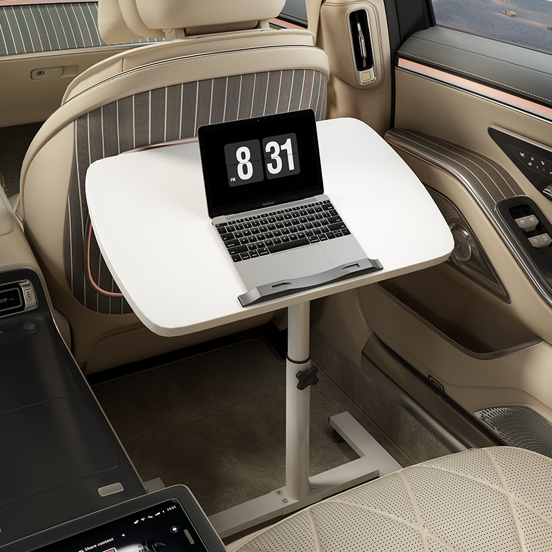 车载学习副驾后座电脑桌吃饭可升降小桌板后排多功能办公桌折叠桌