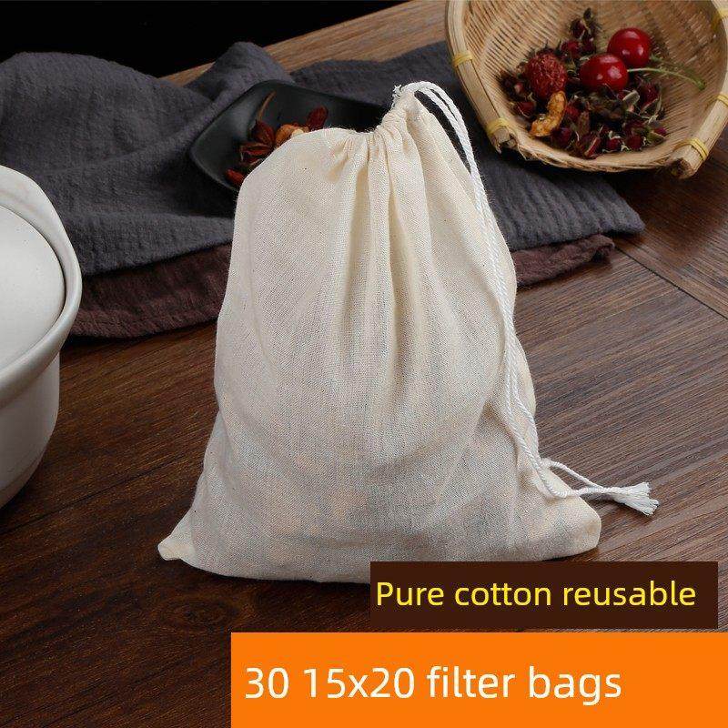 30个15*20纱布袋煎药隔渣过滤袋大料煲汤袋炖肉卤料调料包中药袋,餐饮具,其它,淘宝优惠券,粉丝福利购,淘宝优惠卷