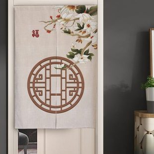 定制布艺门帘家用家居卫生间厕所厨房遮挡布帘子免打孔卧室隔断帘