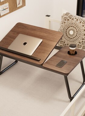 IKAE宜氏家居可升降床上小桌子飘窗桌家用懒人学习桌床上桌折叠桌