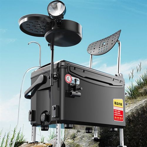 钓箱36升大容量超轻钓鱼坐箱多功能带升降脚野钓渔具箱