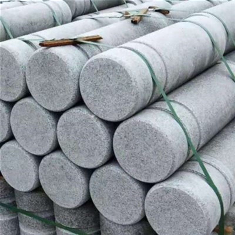 车拦防撞花岗岩石墩杆车石柱墩路障挡广场车圆柱隔离子止大理石石