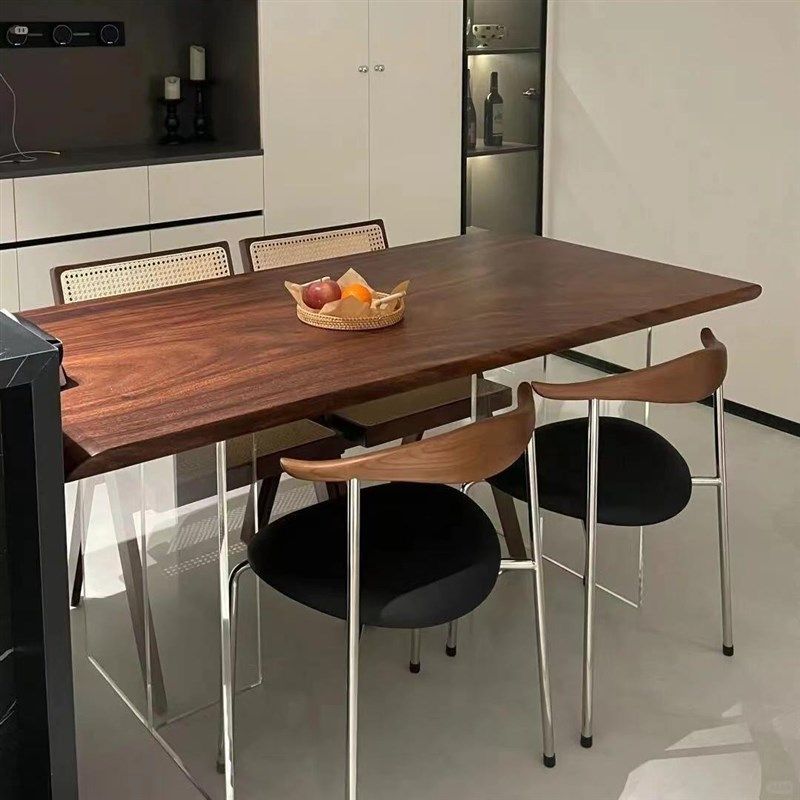 南美胡桃木大板奥坎巴花红塔利白蜡木原木实木茶桌台红木花梨黑檀