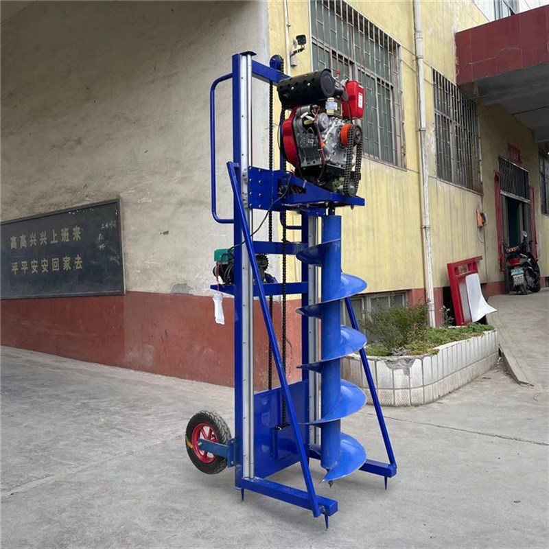 柴油型管桩掏土机l工程栽电线杆打洞机地基房屋钻孔机光伏桩打眼