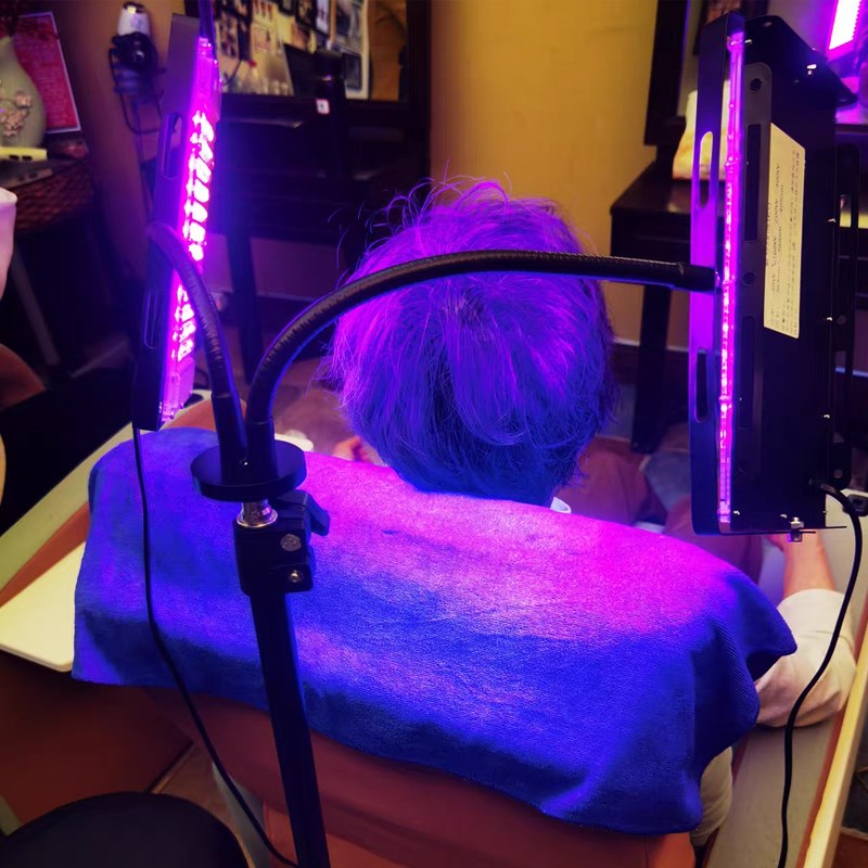 紫外线烤头发灯白转黑三头四头紫光照射灯养发馆理发店魔术丝