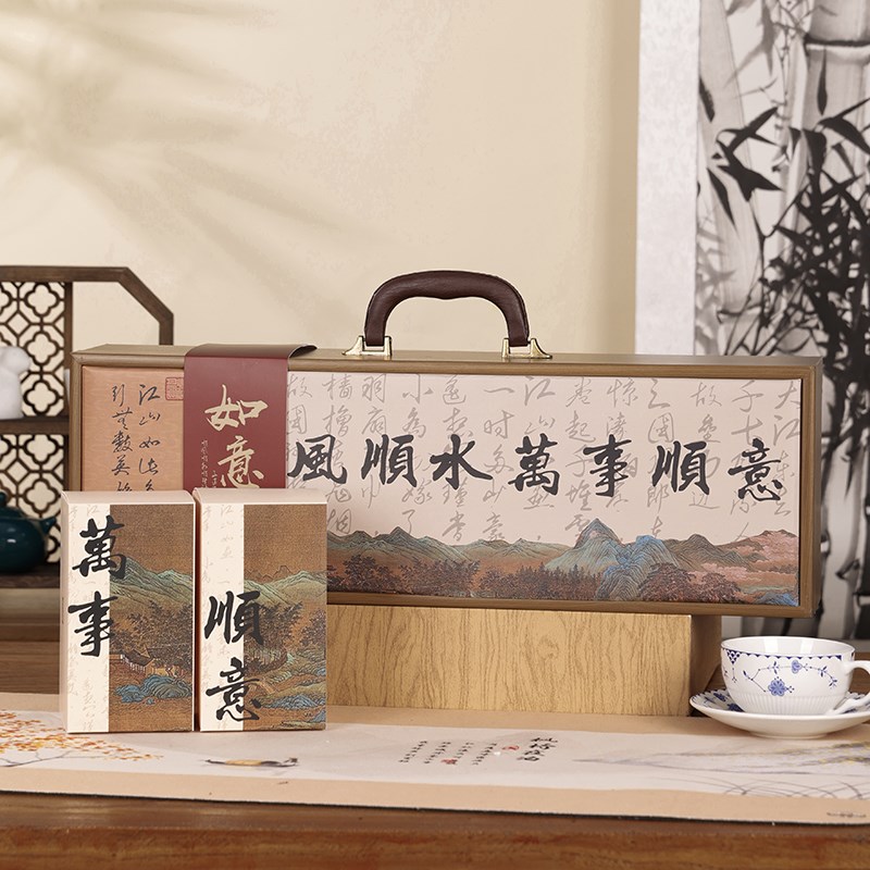 2025新款月饼礼盒包装高档手提木质礼品盒创意蛋黄酥12粒空盒子