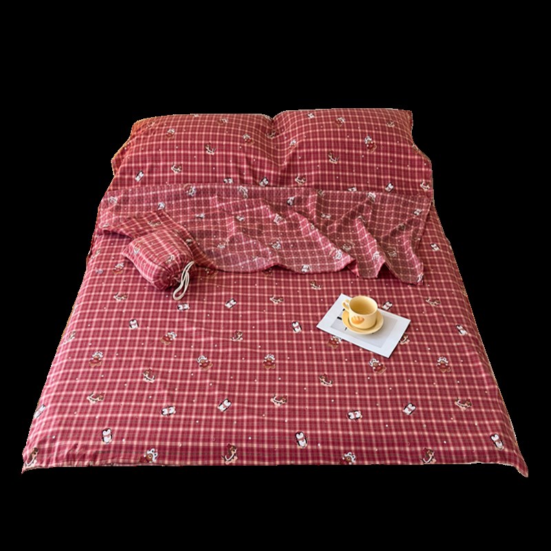 原棉水洗棉酒店隔脏睡袋可重覆使用非旅行床单被套便捷四件套