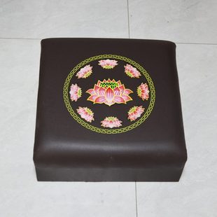 家用莲花皮拜垫禅垫拜凳禅修垫打坐垫跪垫拜佛垫拜凳咖啡色
